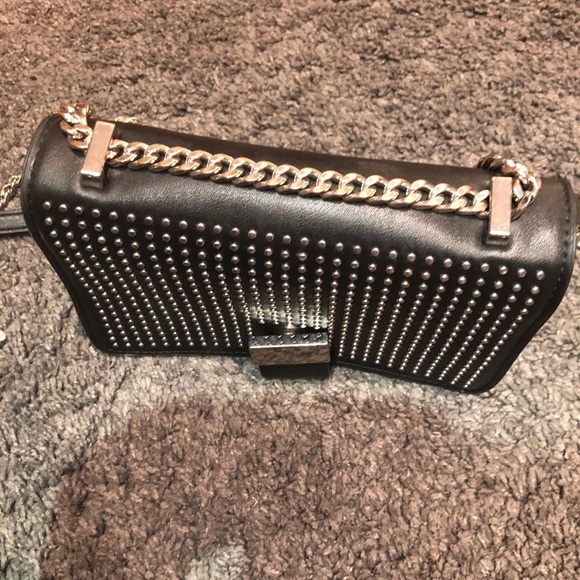 Zara black faux leather studded purse - Picture 3 of 8